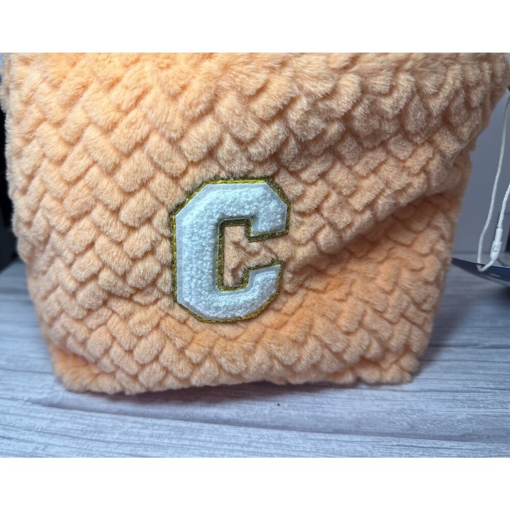 YOOLIFE Personalized Initial Makeup Bag for Women | Orange Letter”C” - Picture 5 of 5